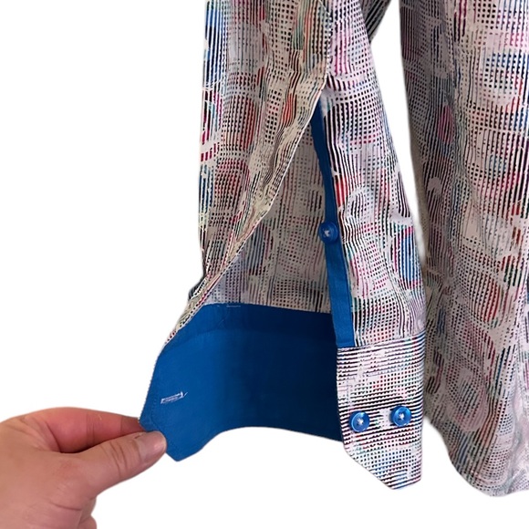 Visconti Limited Edition Signature Series Multi-Color Mens Shirt Size Large - Picture 4 of 7